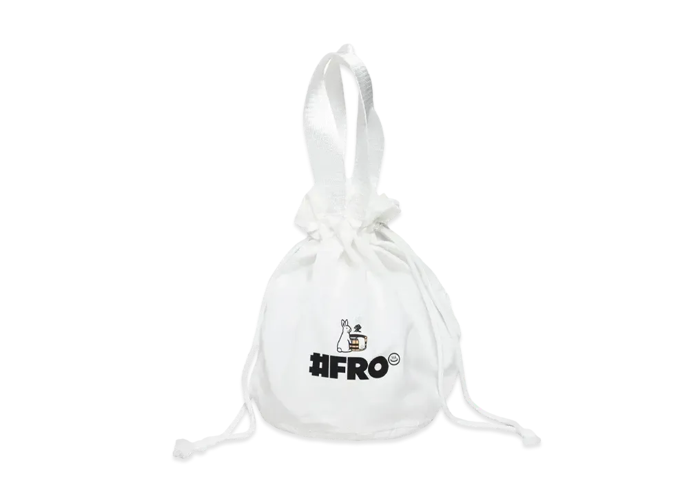 FR2 x FROCLUB Drawstring Bag "White"
