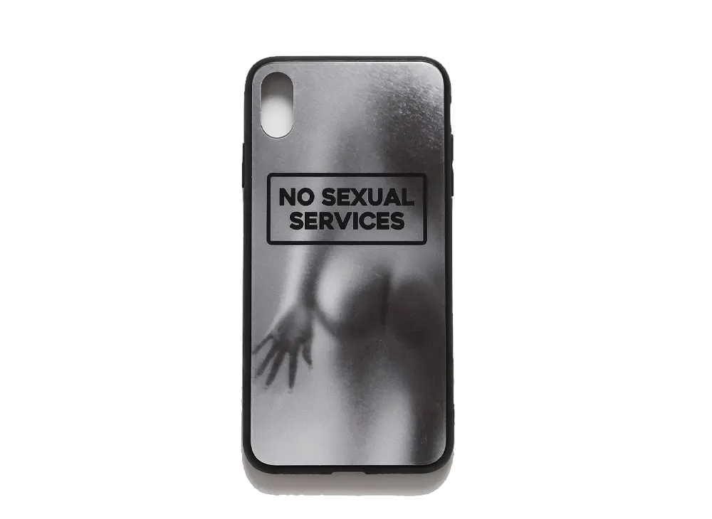 FR2 Semi Nude iPhone XS Max Glass Case (NO SEXUAL SERVICES) "Black"