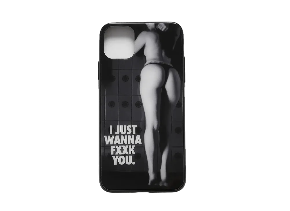 FR2 Semi Nude iPhone 11 Pro Max Glass Case (I JUST WANNA FXXK YOU) "Black"