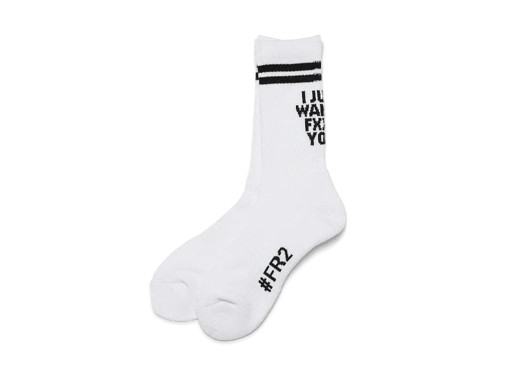 FR2 Message Socks "White"