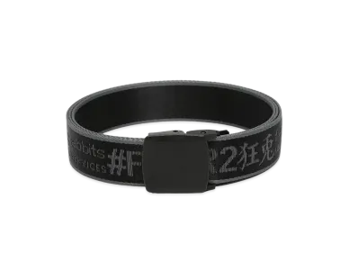 FR2 LOGO ICON Embroidery Long Belt "Black"