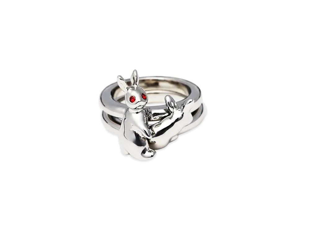 FR2 Crystal Fxxking Rabbits Double Ring "Silver"