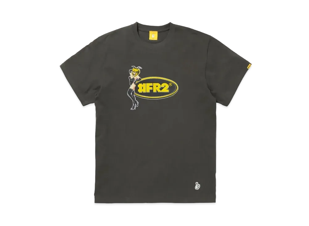 FR2 Bunny Girl Oval Logo T-Shirt "Black"