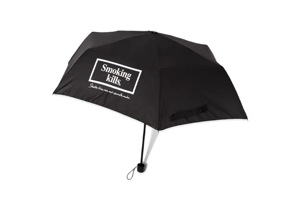 FR2 Smoking Kills Folding Umbrella "Black"