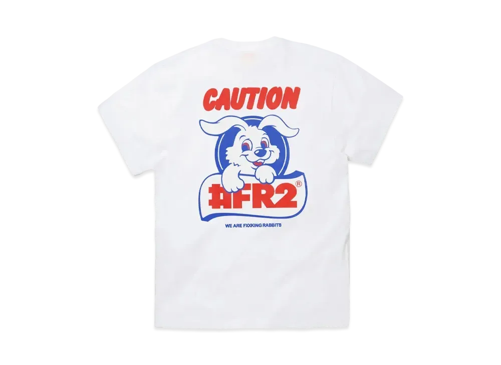 FR2 Caution Rabbit T-Shirt "White"