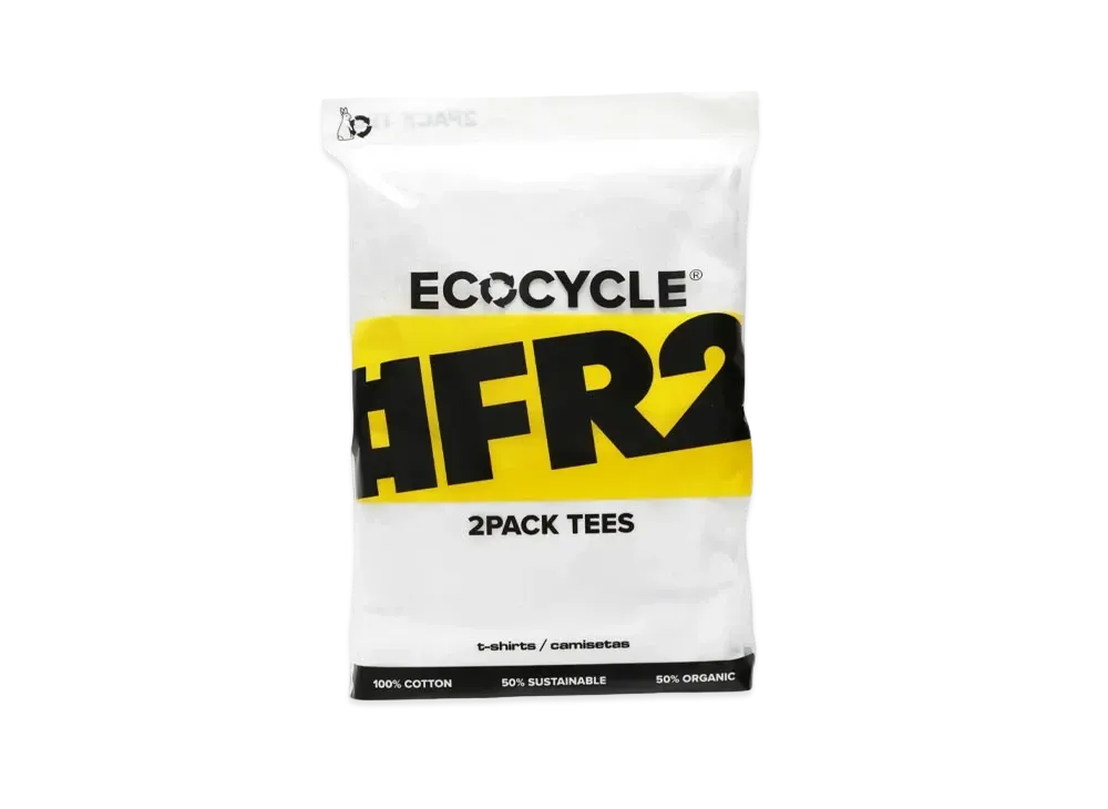 FR2 Ecocycle Plain T-Shirt 2-Pack "White"
