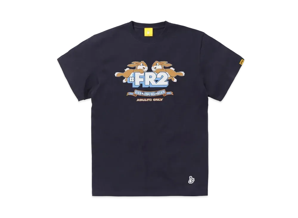 FR2 Rabbits Logo Crack T-Shirt "Navy"