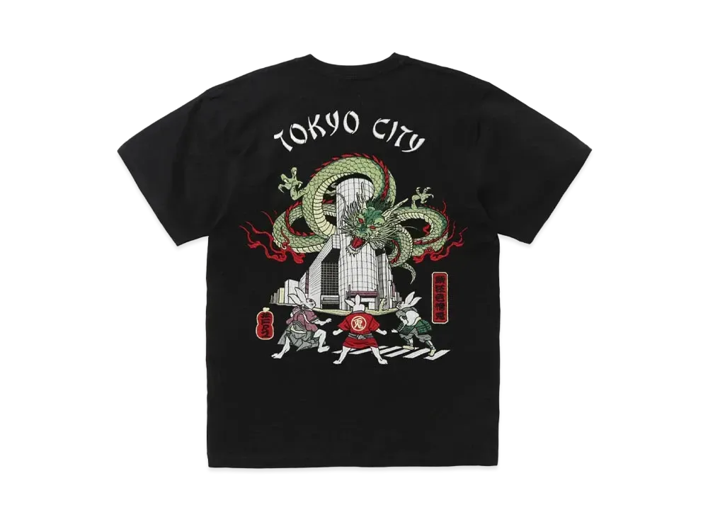 FR2 Tokyo City Souvenir Embroidery T-Shirt "Black"