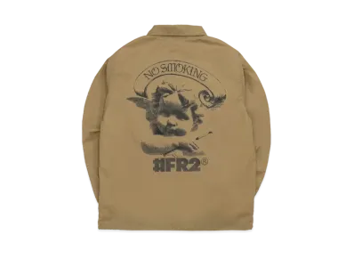 FR2 Angel Words Nylon Coach Jacket "Brown"