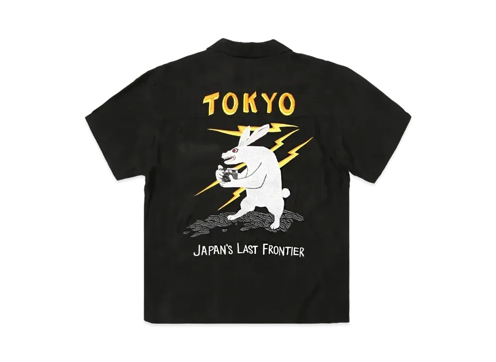 FR2 TOKYO Souvenir Embroidery Short sleeve Shirt "Black"