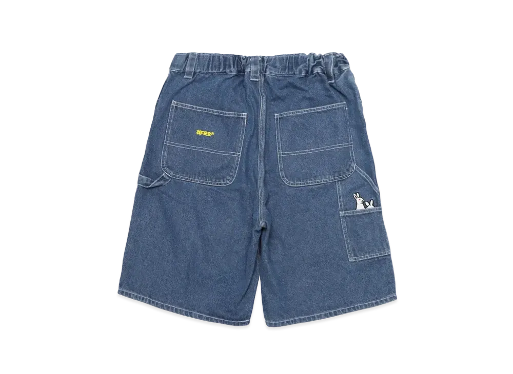 FR2 Back Pocket Icon Out Denim Short Pants "Indigo Blue"