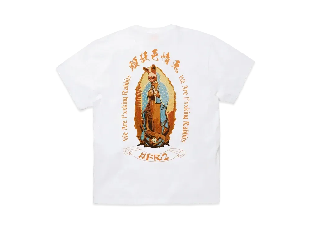 FR2 Rabbit Maria Embroidery T-shirt "White"
