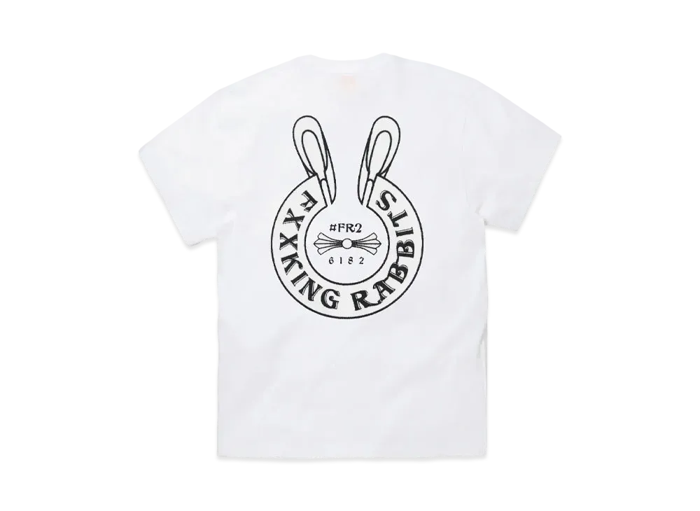 FR2 Logo within Face Outline T-shirt "White"
