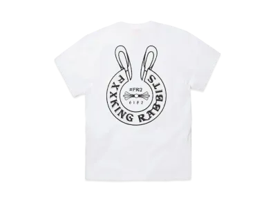 FR2 Logo within Face Outline T-shirt "White"
