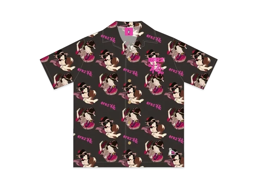 FR2 Osaka Exclusive Products UME Aloha Shirt "Black"