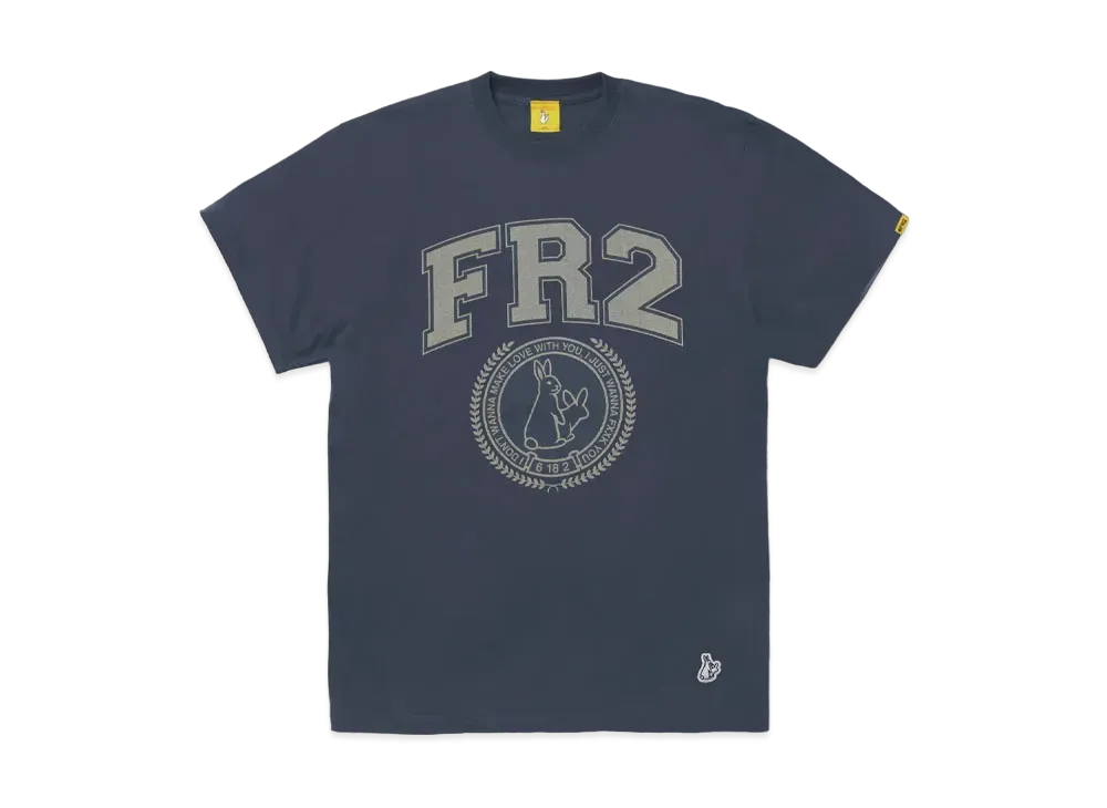 FR2 College Icon Logo T-shirt "Indigo Blue"