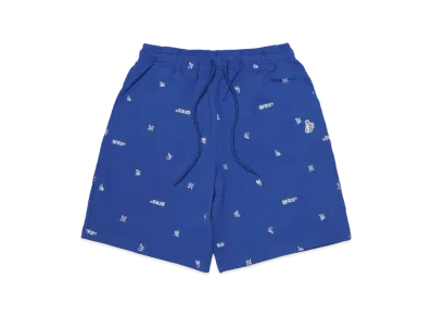 FR2 Full Pattern Logo Embroidery Sweat Short Pants "Blue"