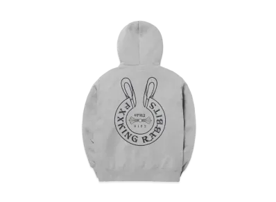 FR2 Logo within Face Outline Zip Hoodie "White"