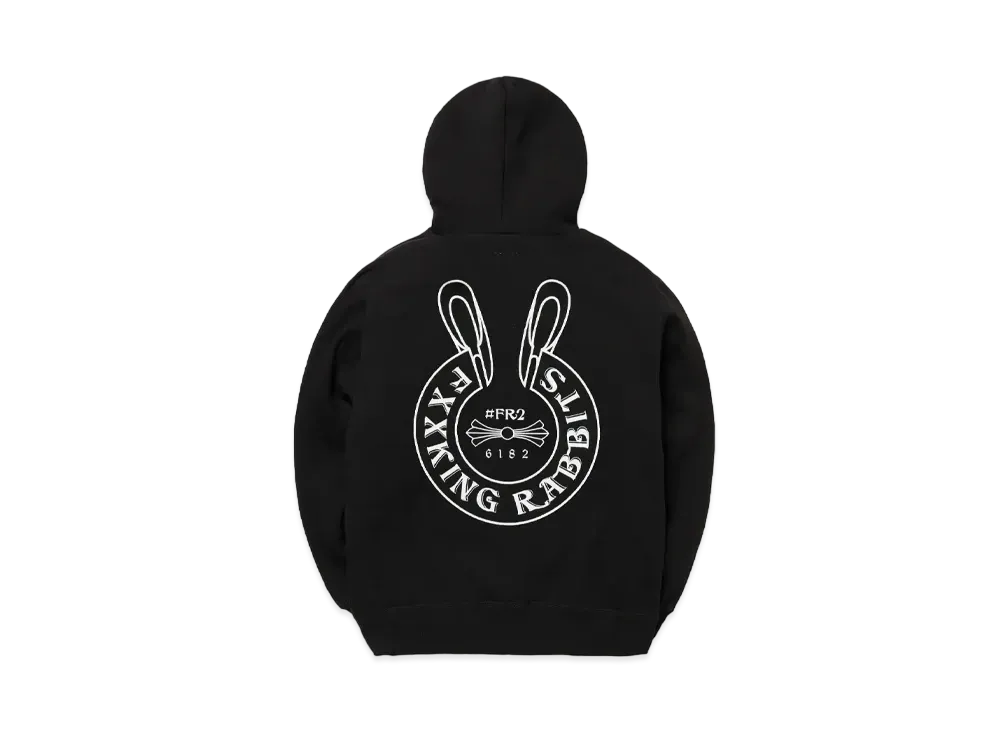 FR2 Logo within Face Outline Zip Hoodie "Black"
