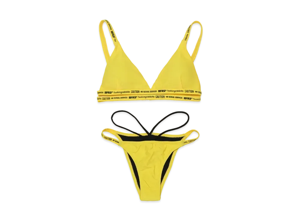 FR2 2lines Triangle Bikini "Yellow"