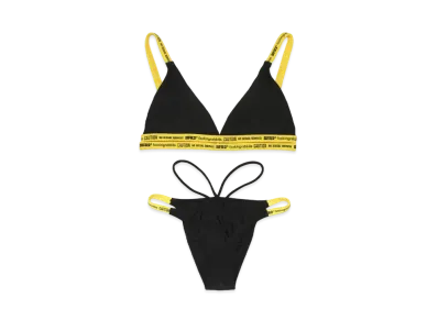 FR2 2lines Triangle Bikini "Black"
