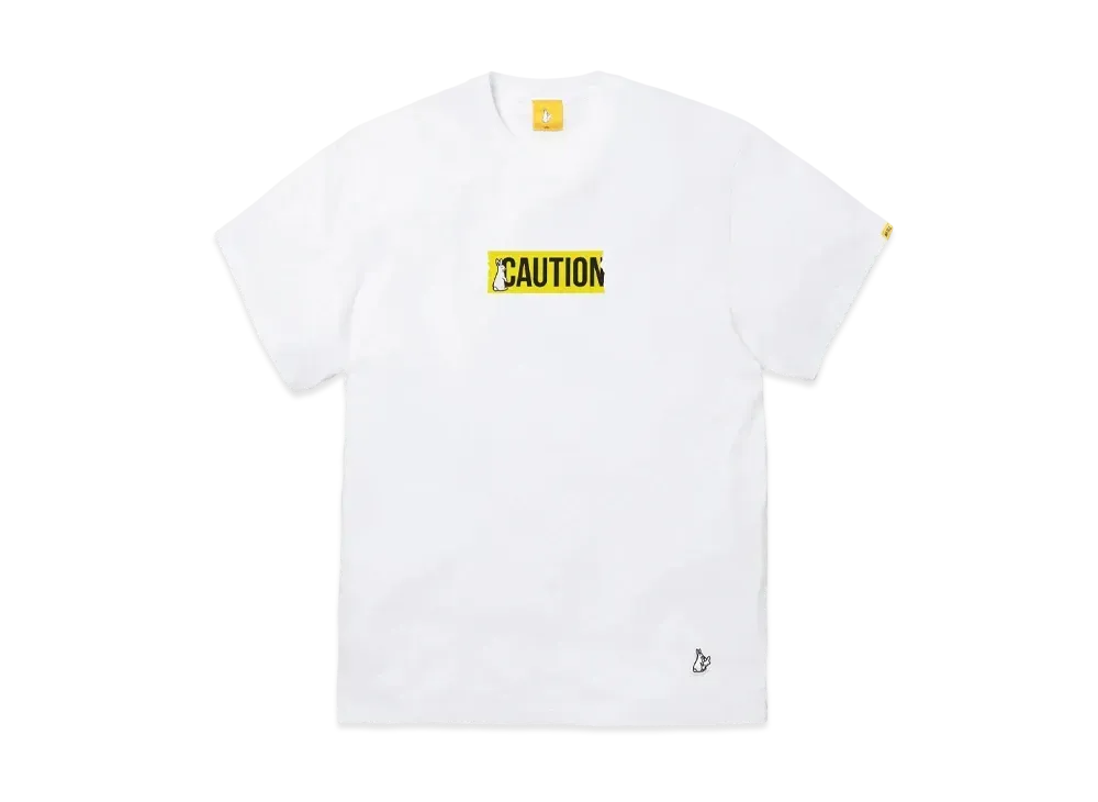 FR2 Caution Logo T-Shirt "White"