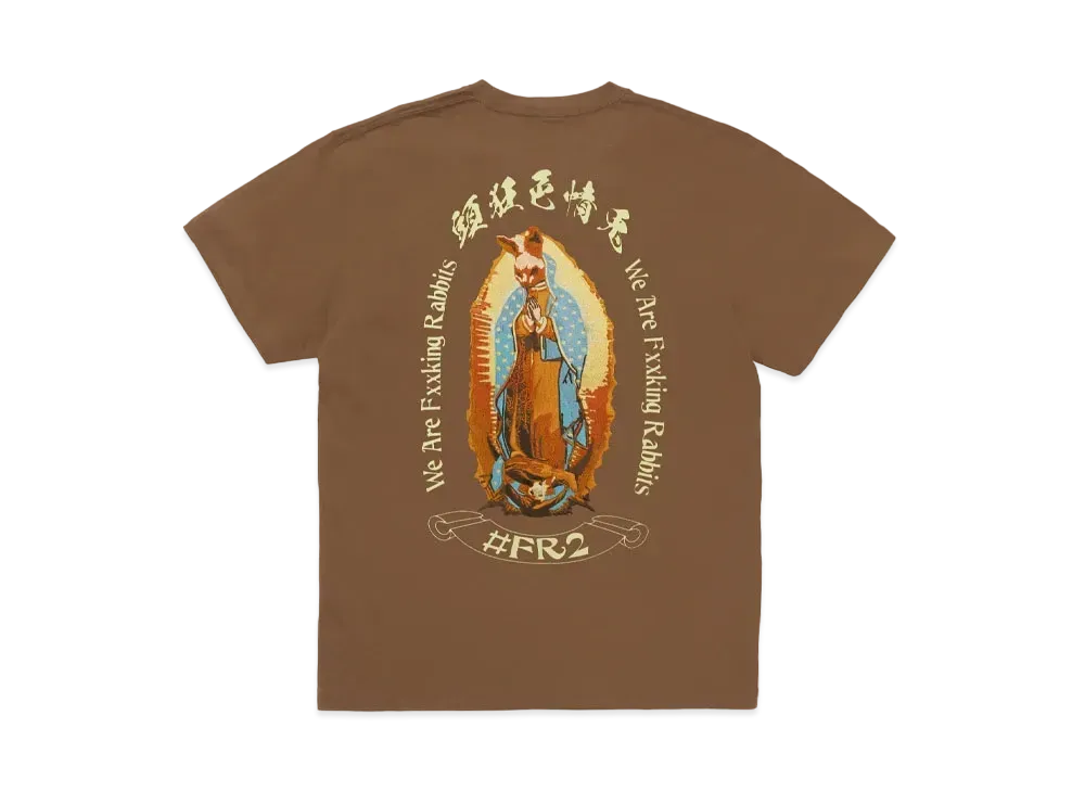 FR2 Rabbit Maria Embroidery T-shirt "Brown"
