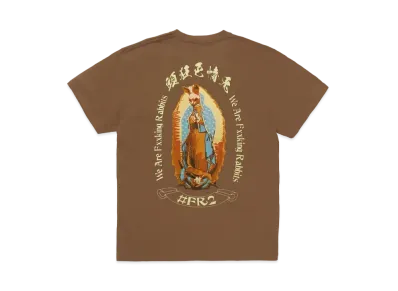 FR2 Rabbit Maria Embroidery T-shirt "Brown"