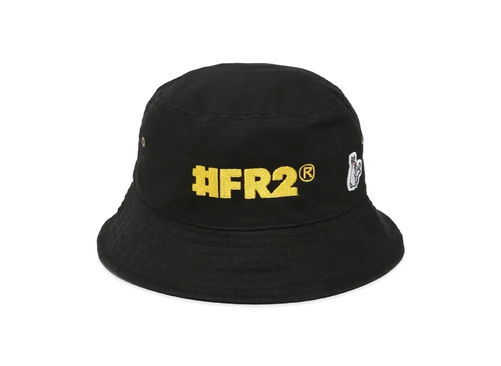 FR2 Logo Embroidery Bucket Hat "Black"