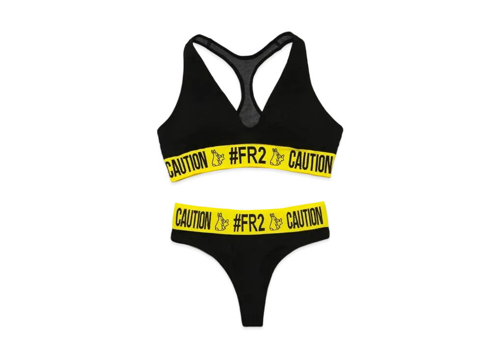 FR2 Bra and Thong Set "Black"