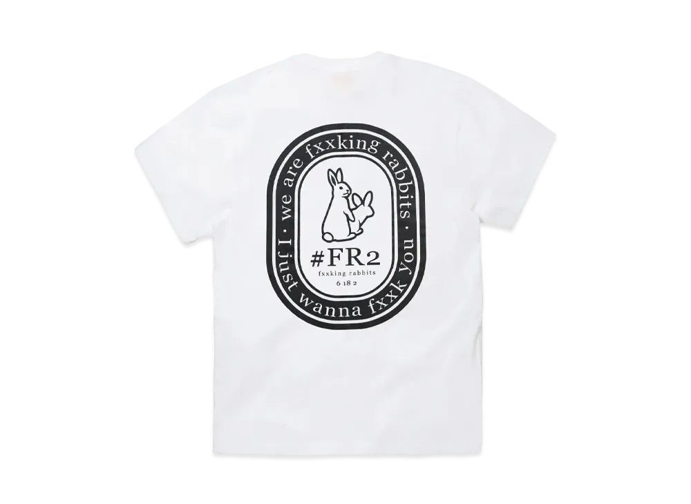 FR2 Oval Logo T-shirt "White"