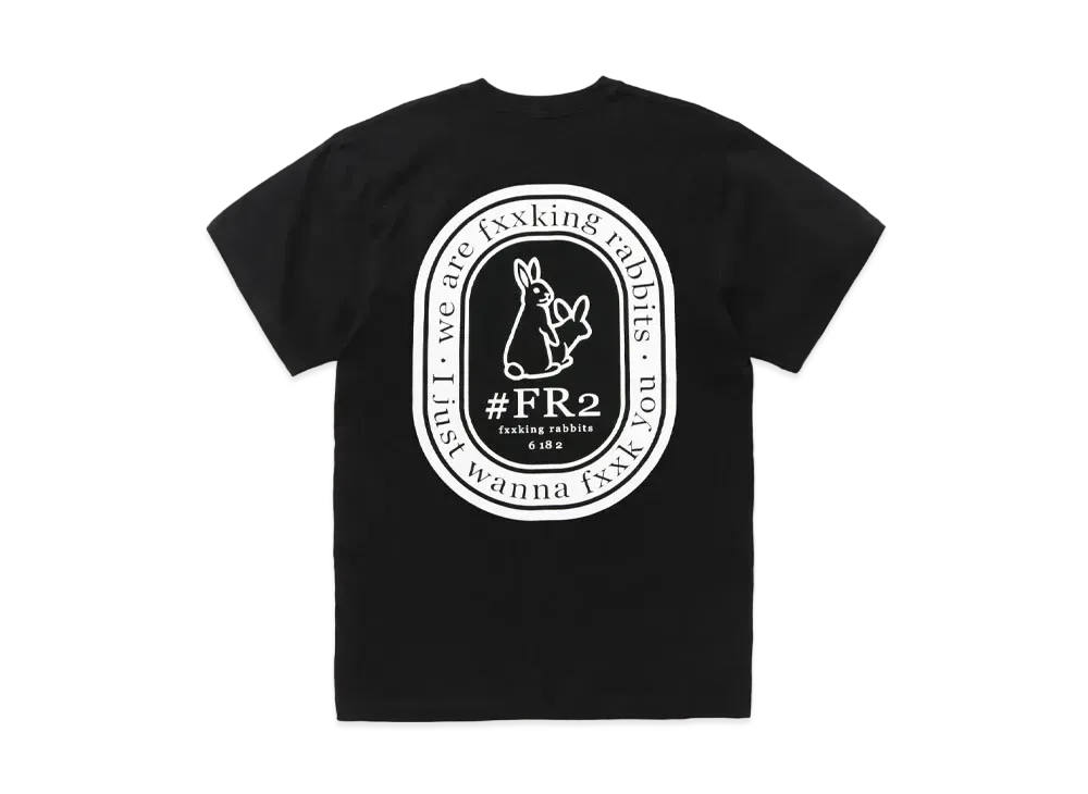 FR2 Oval Logo T-shirt "Black"