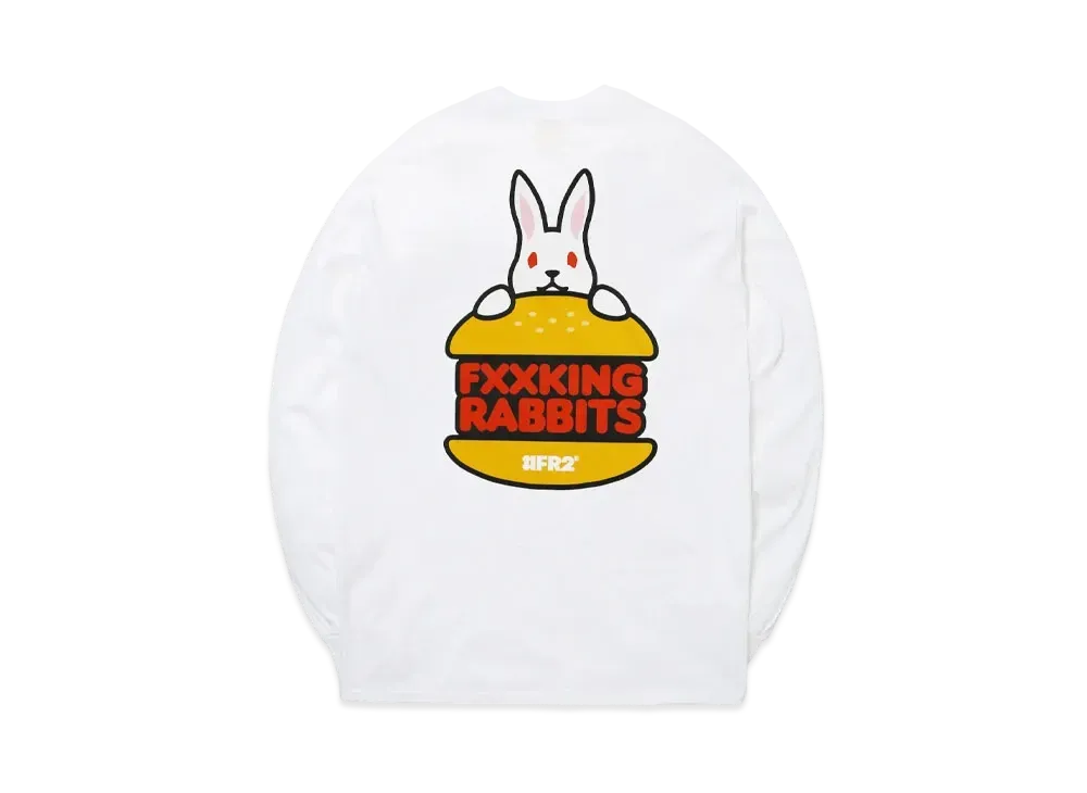 FR2 Rabbit Burger Longsleeve T-Shirt "White"