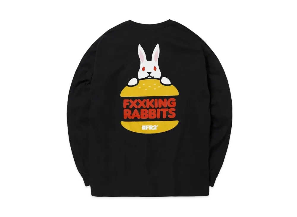 FR2 Rabbit Burger Longsleeve T-Shirt "Black"