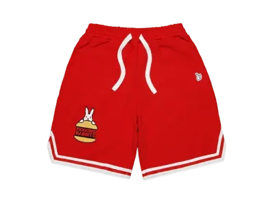 FR2 Rabbit Burger Embroidery Sweat Short Pants "Red"