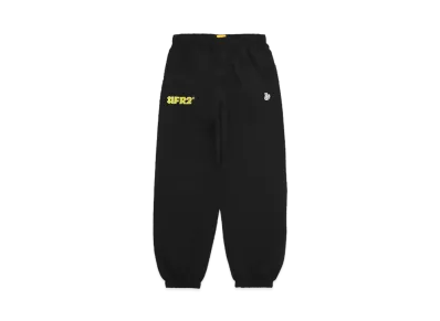 FR2 Logo Embroidery Nylon Training Pants "Black/Yellow"