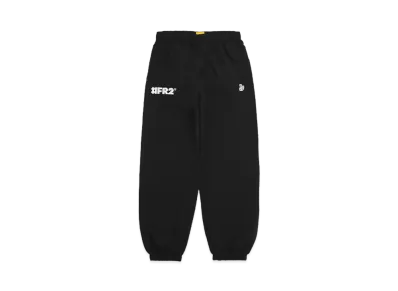 FR2 Logo Embroidery Nylon Training Pants "Black/White"