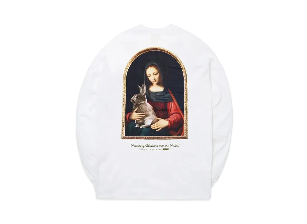 FR2 Madonna with the Rabbit Longsleeve T-shirt "White"