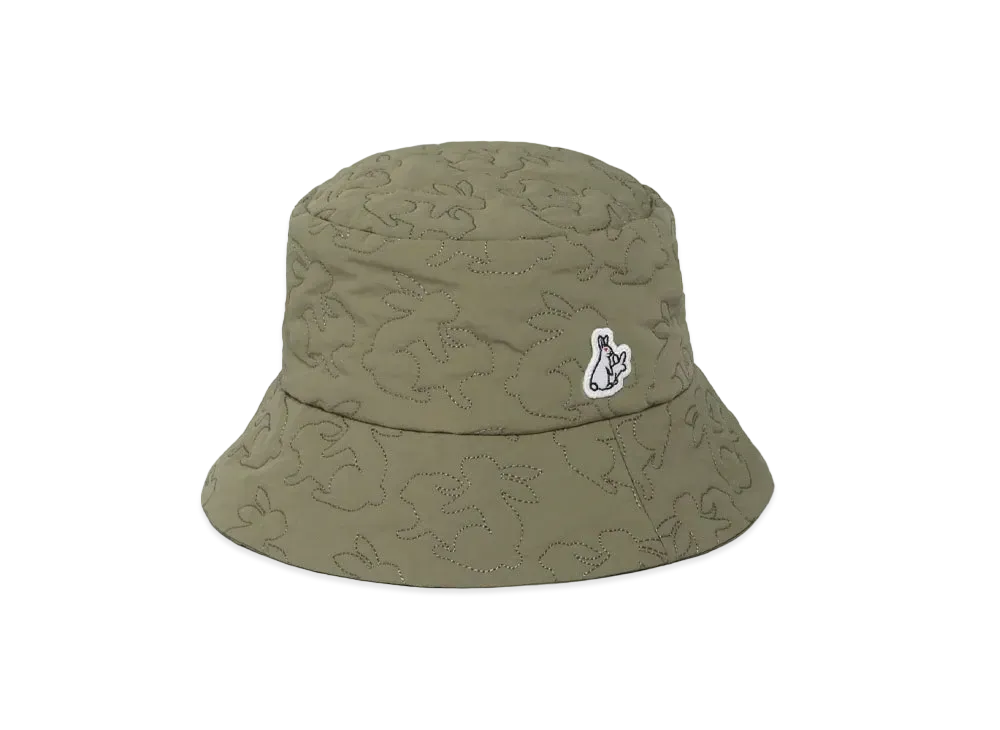 FR2 Reversible Rabbits Nylon Quilting Hat "Khaki"
