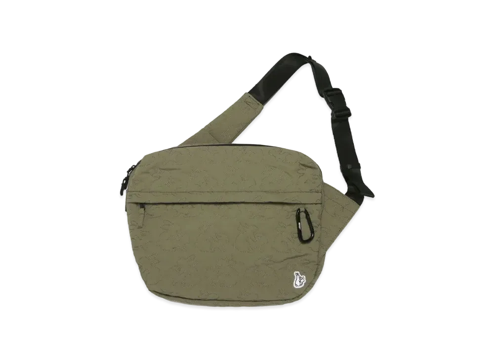 FR2 Rabbits Nylon Quilting Big Body Bag "Khaki"