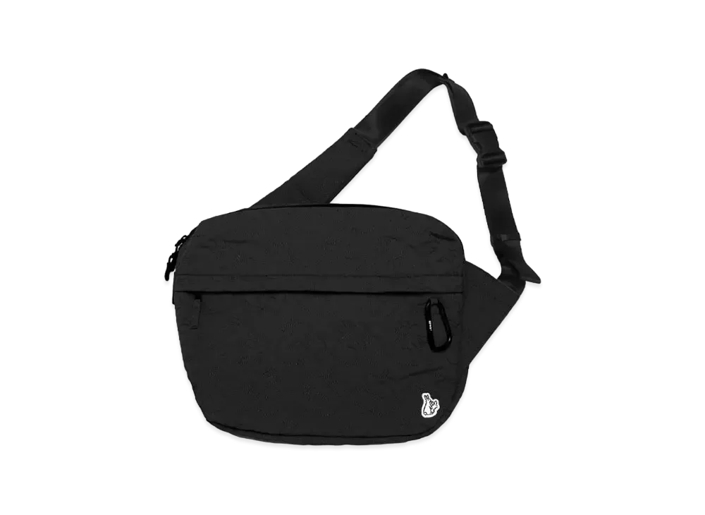 FR2 Rabbits Nylon Quilting Big Body Bag "Black"