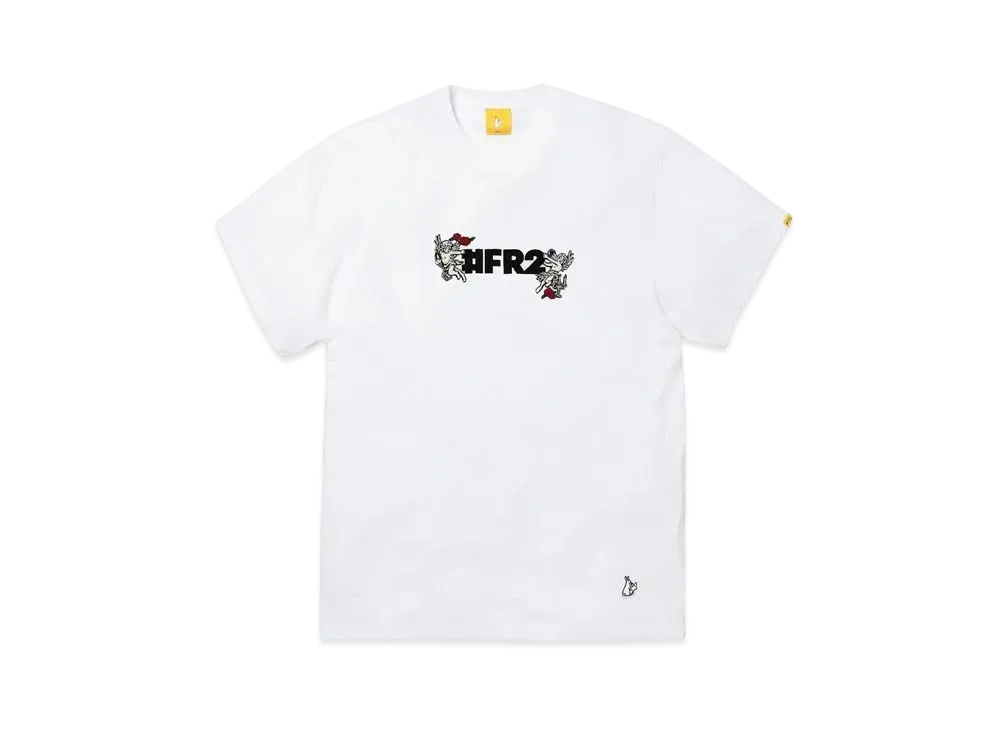 FR2 Embroidery Angel Rose T-Shirt "White"