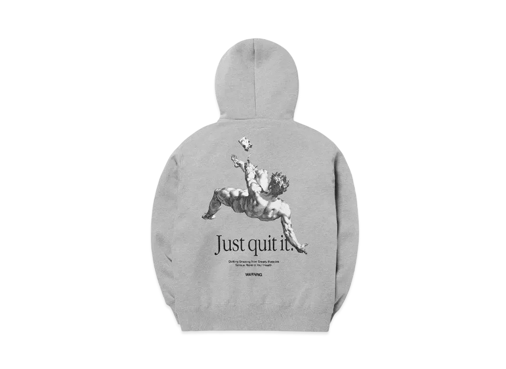 FR2 Just Quit It. Hoodie "Gray"