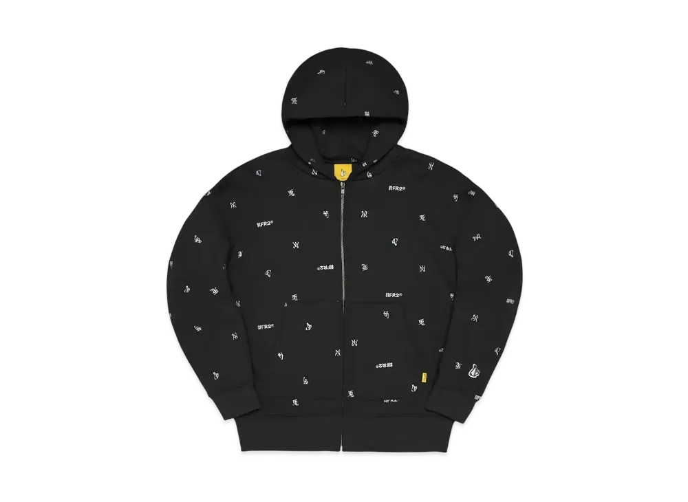 FR2 Full Pattern Icon Logo Zipup Hoodie "Black"