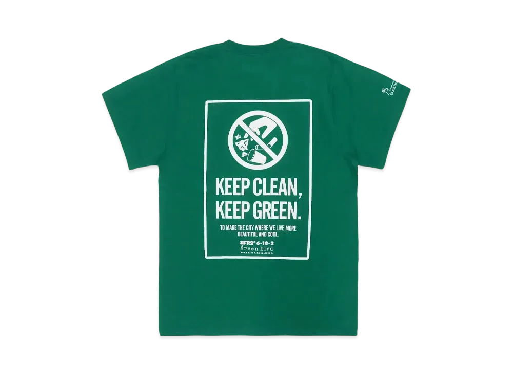 FR2 x green bird 2nd T-shirt "Green"