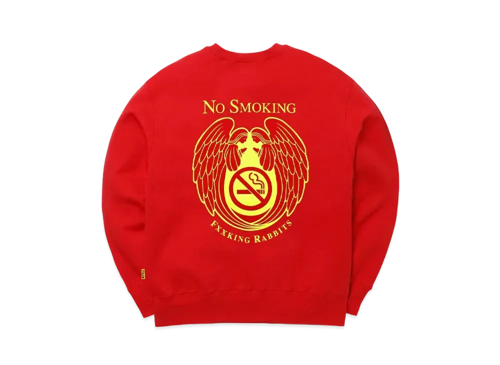 FR2 No Smoking Angel Sweatshirt "Red"