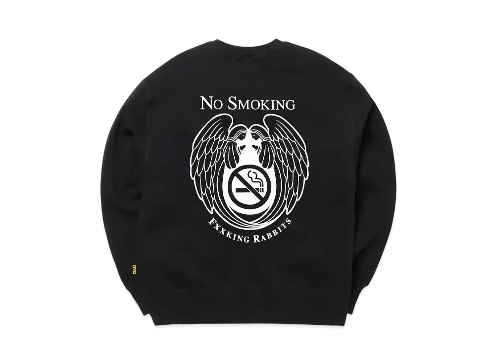 FR2 No Smoking Angel Sweatshirt "Black"