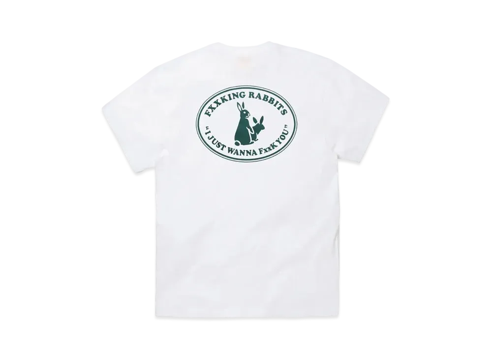 FR2 Rabbits Oval Logo T-Shirt "White"