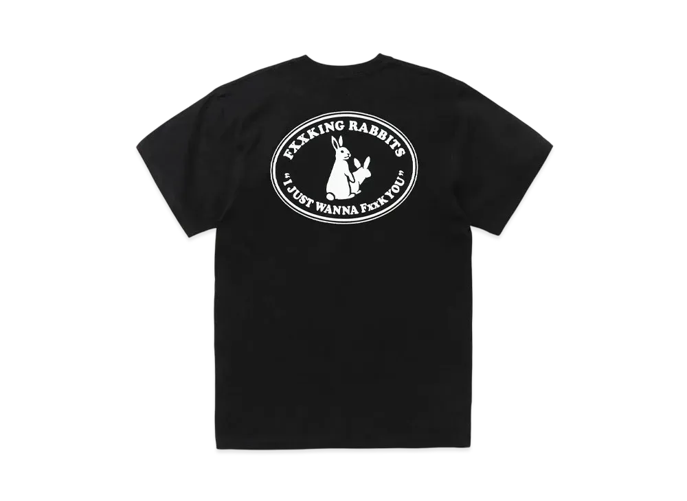 FR2 Rabbits Oval Logo T-Shirt "Black"