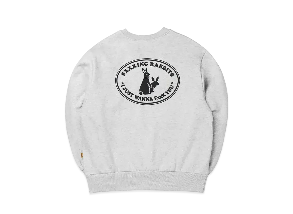 FR2 Rabbits Oval Logo Sweatshirt "Ash"